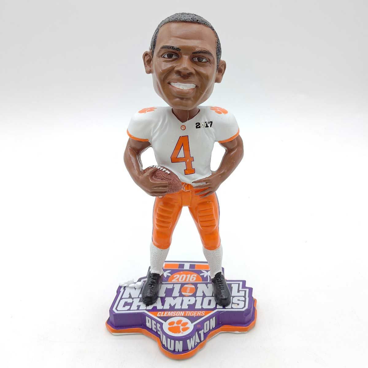 クレムソン大学タイガース NATIONAL CHAMPION バブルヘッド #4 DeSHAUN WATSON デショーン・ワトソン 中古】クレムソン大学タイガース NATIONAL CHAMPION バブル