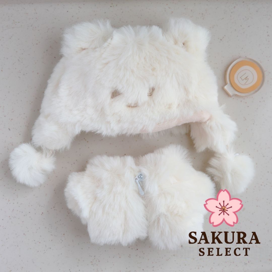 着せ替え ぬいぐるみ服 10cm 帽子 ジャケット もこもこ 推しぬい