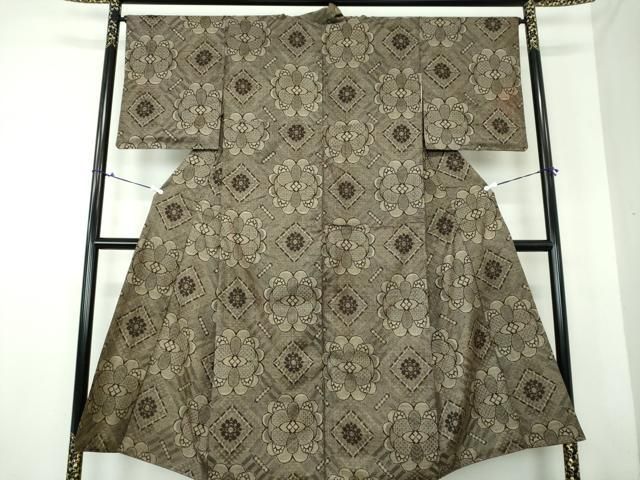 平和屋着物○本場大島紬 龍郷絣 花菱文 正絹 逸品 DAAU5281ps - メルカリ