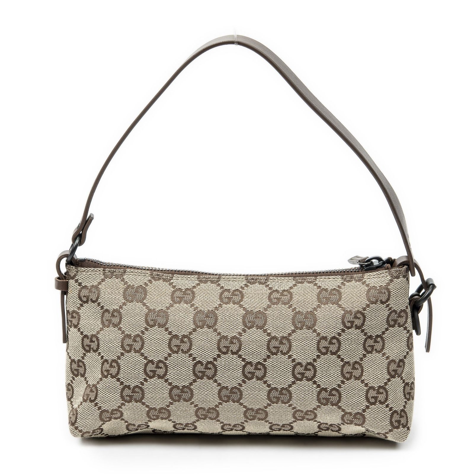 中古] GUCCI グッチアクセサリーポーチベージュ/ブラウンGG