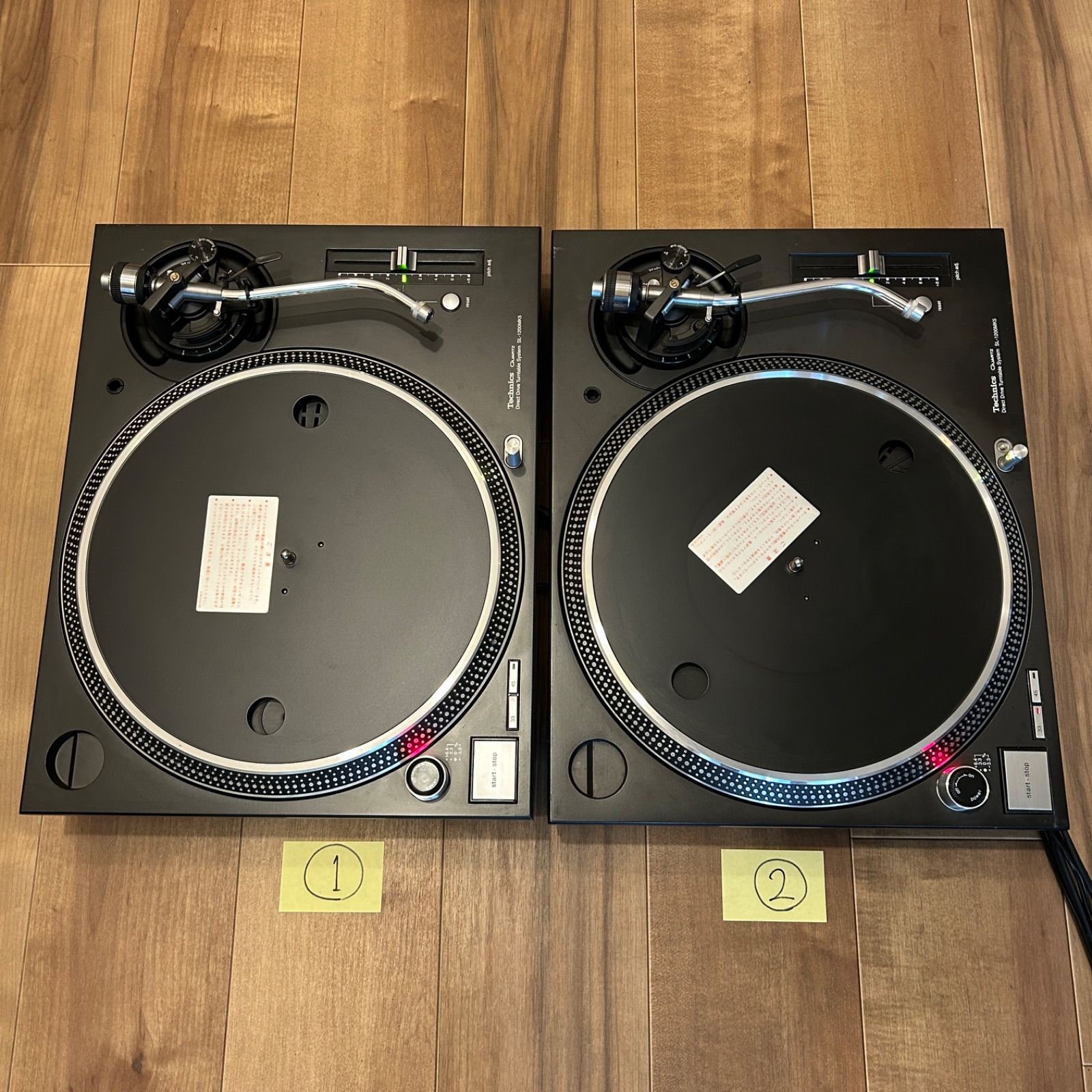 Technics sl1200 mk5 2台セット 動作