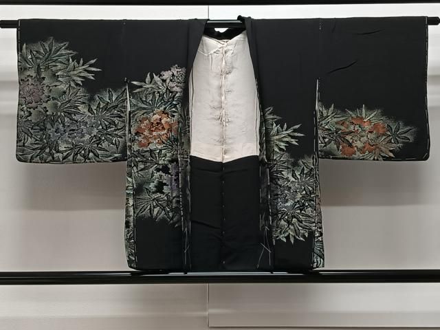 平和屋着物＃羽織 枝花文 金銀彩 正絹 逸品 未使用 CAAV5676id