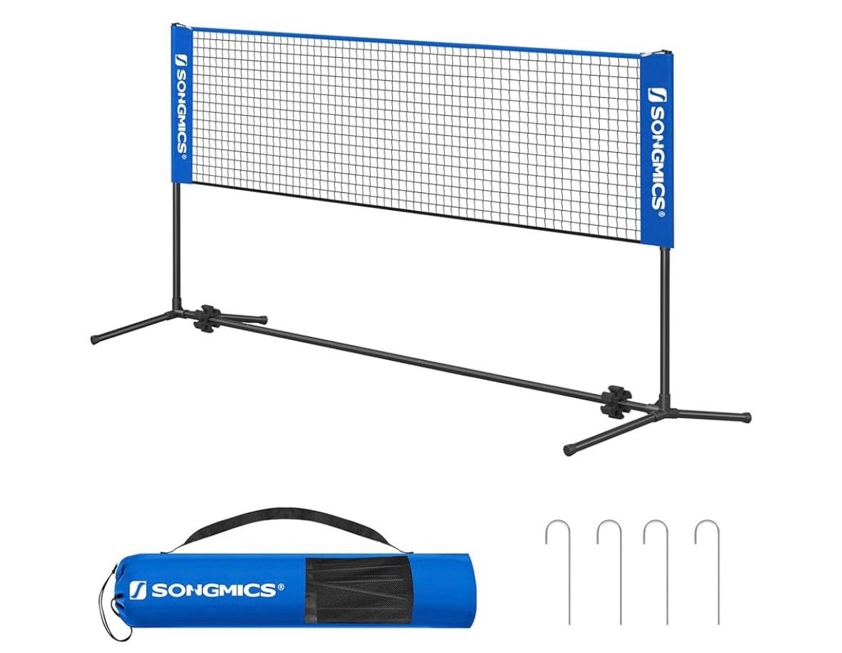 SONGMICS バドミントン ネット ポータブルバドミントンネッ SONGMICS