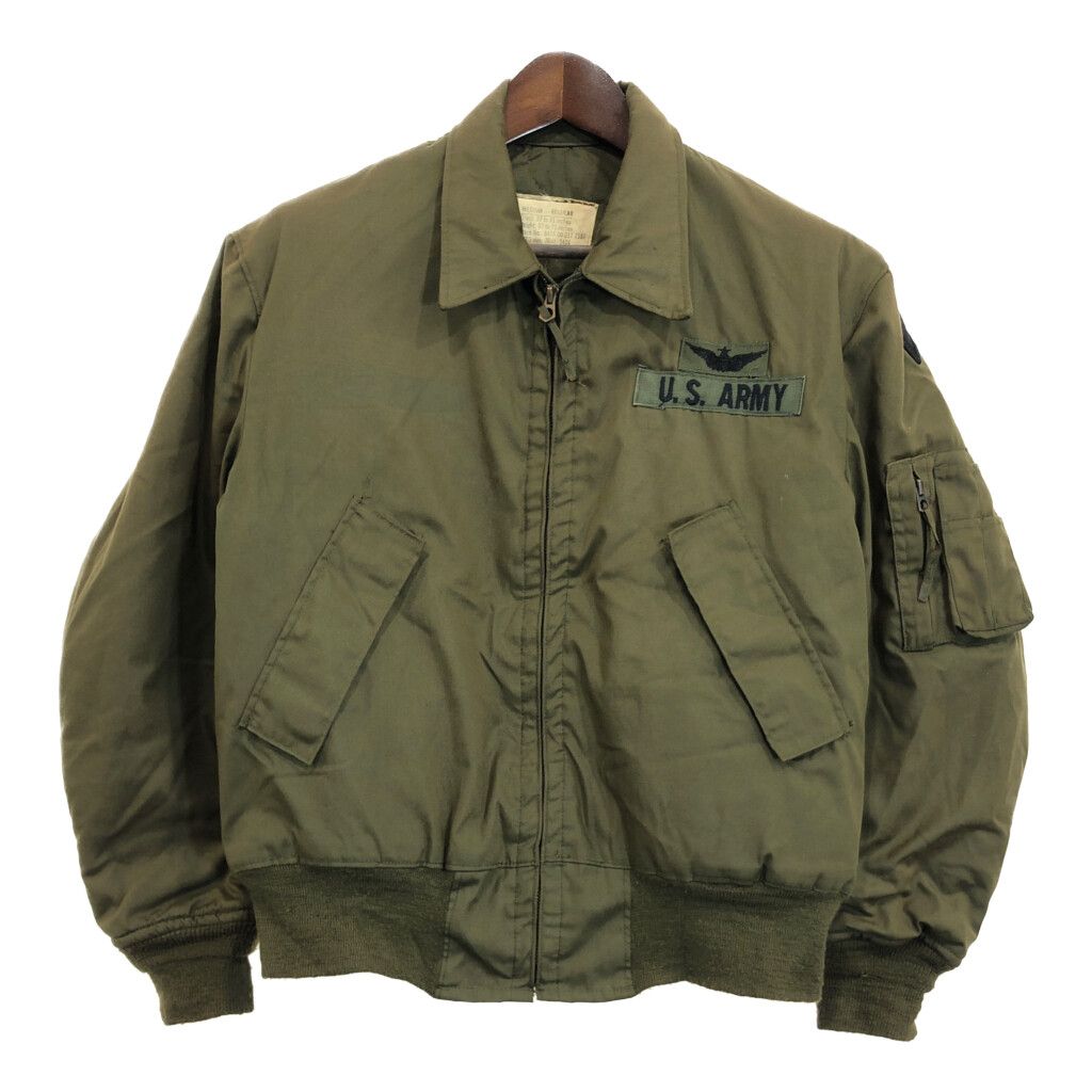70年代 米軍実物 U.S.ARMY CVC タンカース ジャケット ミリタリー オリーブ (メンズ MEDIUM REGULAR) 中古 古着 R8352