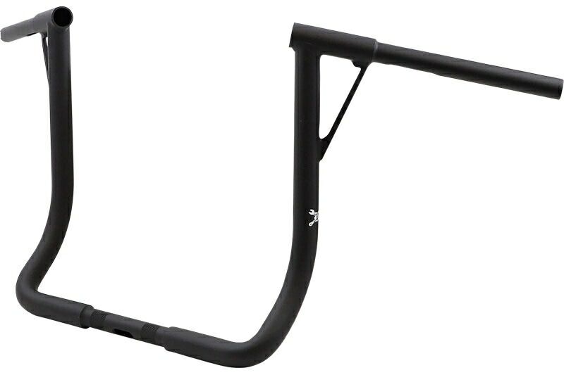 1-1|4インチ LOUIE B ハンドルバー マットブラック|16インチ|1986～24年FLHT FLHX