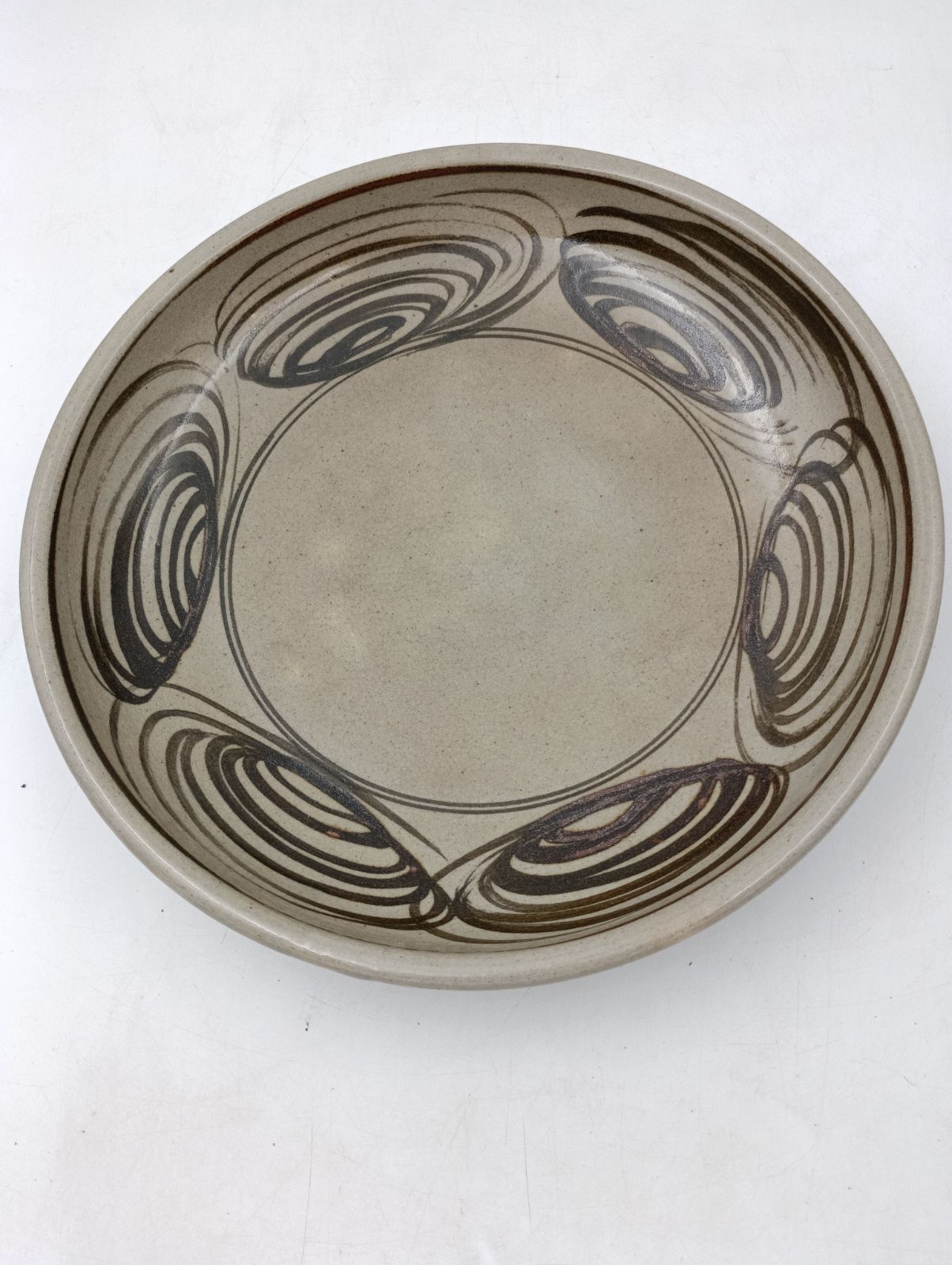 K-1188】馬の目皿（径30㎝）10寸皿 古瀬戸焼 骨董品