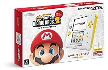 中古】ニンテンドー2DS スーパーマリオパック（ホワイト×イエロー）