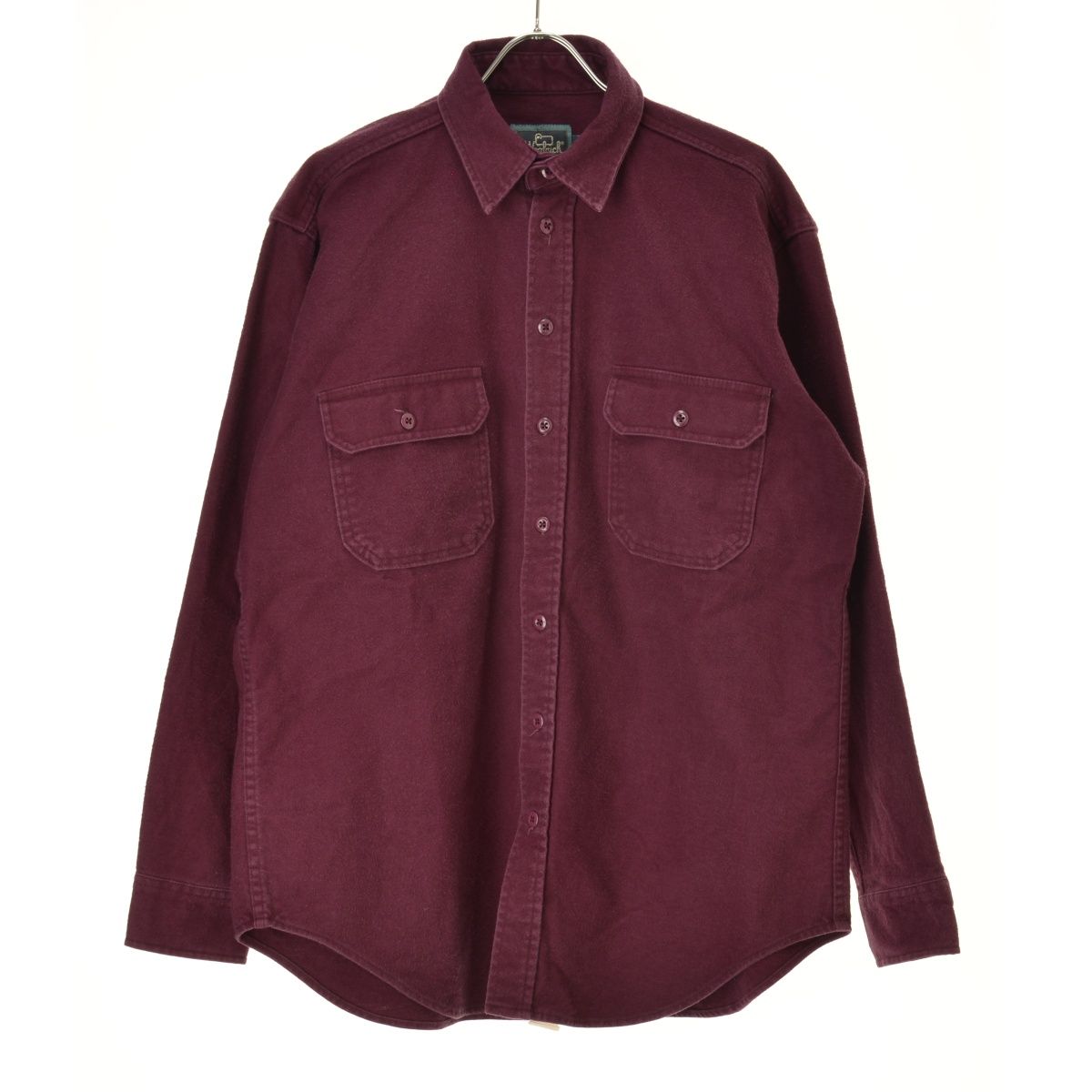 【WOOLRICH】USA製 ヘビーフランネル長袖シャツ