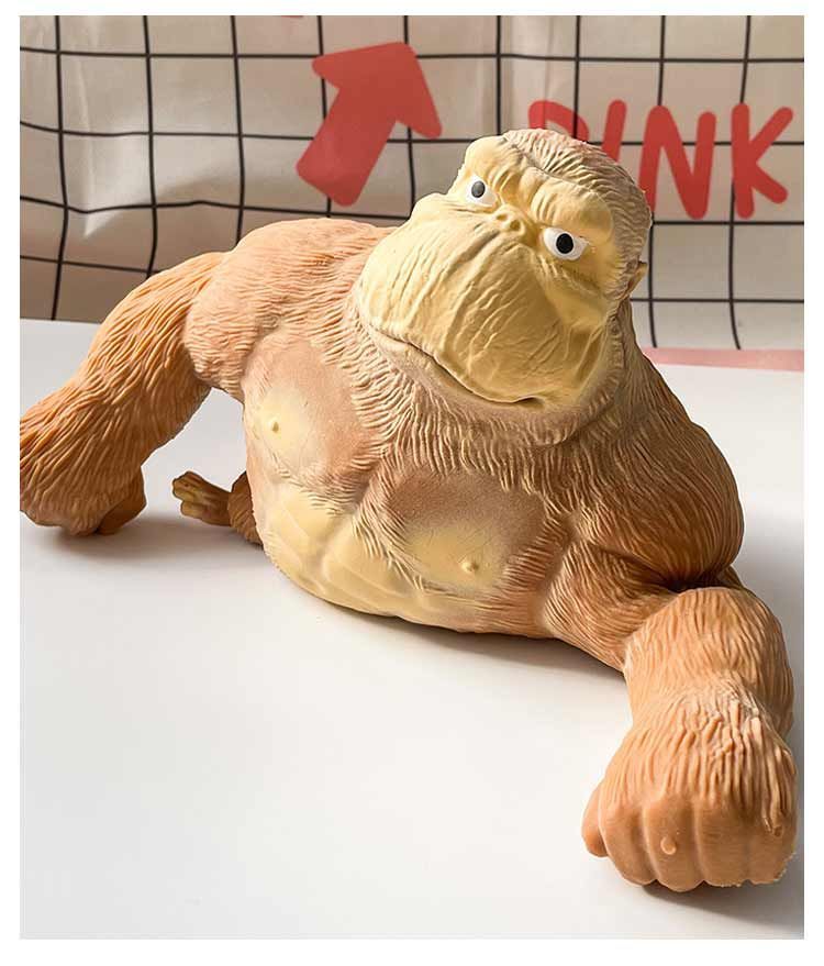 スクイーズ おもちゃ ゴリラ 子供 ストレス発散 リラックス ぷにぷに