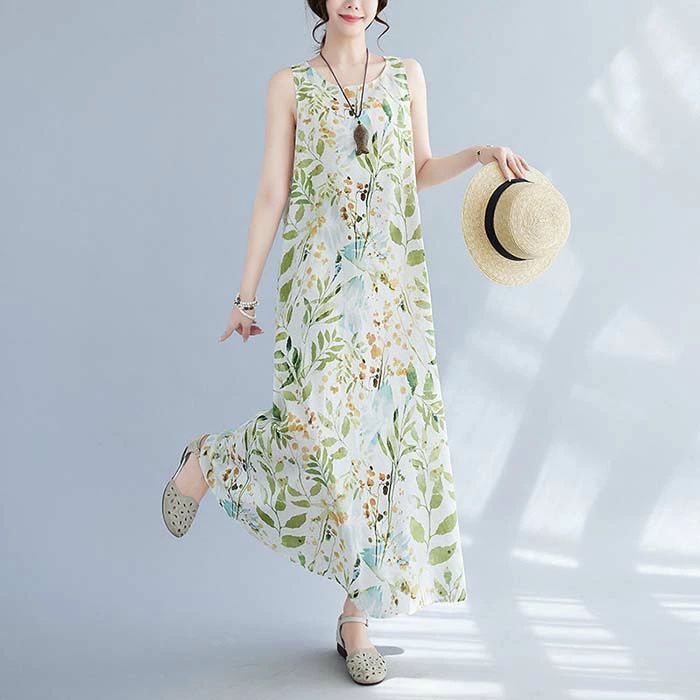 ワンピース 花柄 ノースリーブ ワンピース 春 夏 レディース
