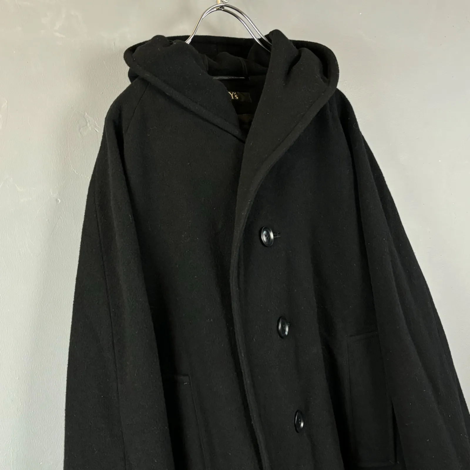 日本製 Y's Yohji Yamamoto ワイズ ヨウジヤマモト ウールフーディー