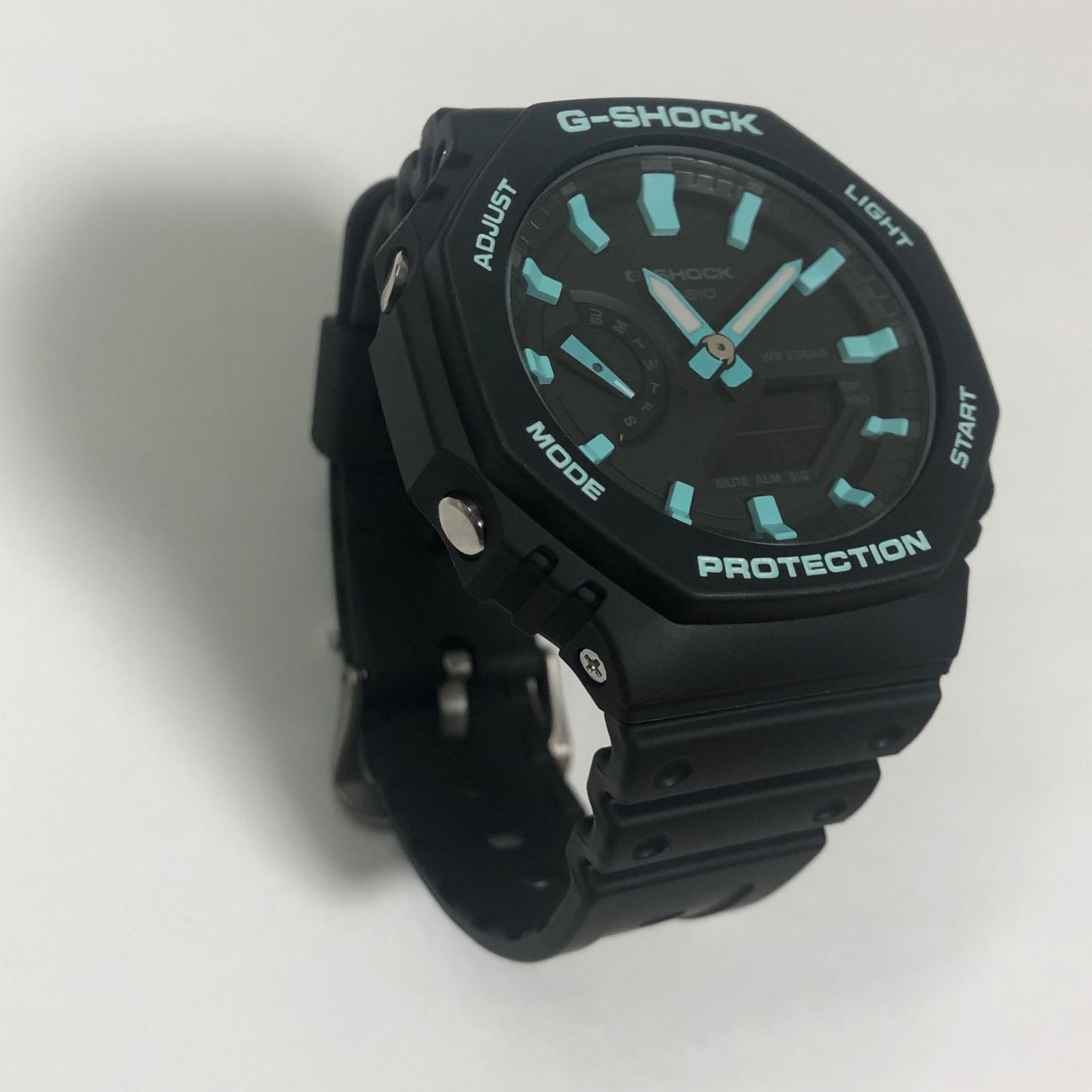 G-shock Ga2100-1A カシオーク カスタマイズ T-ブルー - メルカリ