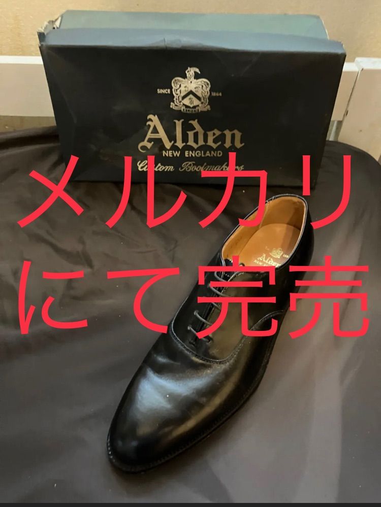 半額 2000P還元 Alden オールデン 新品 黒 カーフ プレーントゥ