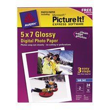 Avery 53270 5 X 7 12-Sheet Inkjet Glossy Photo Paper by Avery