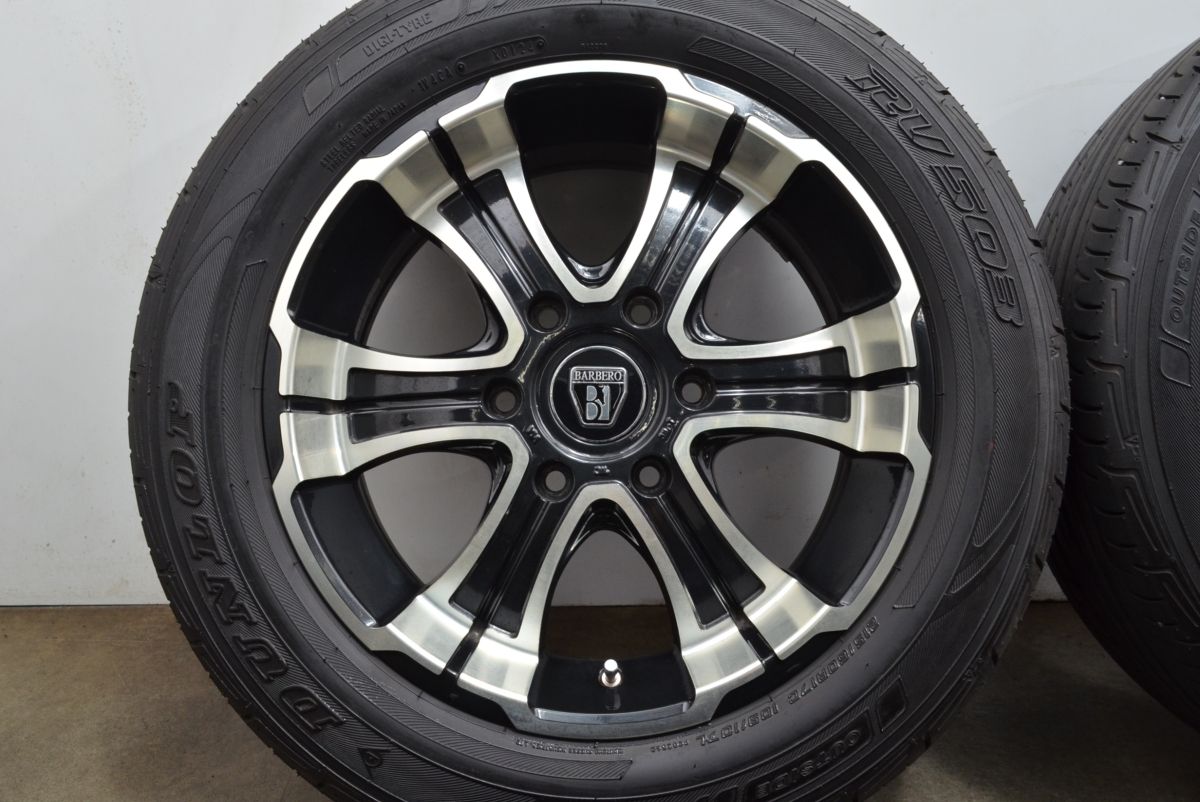 2024年製 超バリ溝 美品】BARBERO 17in 6.5J +38 PCD139.7 ダンロップ