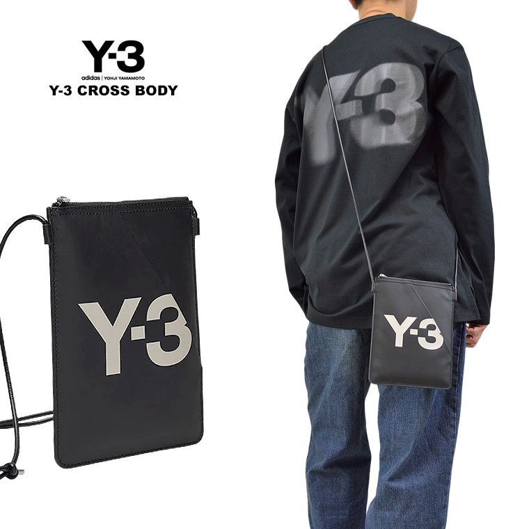 Y-3 ワイスリー カーフレザークロスボディバッグ Y-3 CROSS BODY コンパクト YOHJI YAMAMOTO adidas 山本耀司 ショルダーバッグ 通勤通学 ユニセックス 男女兼用 レディースバッグ メンズバッグ カバン かばん 鞄