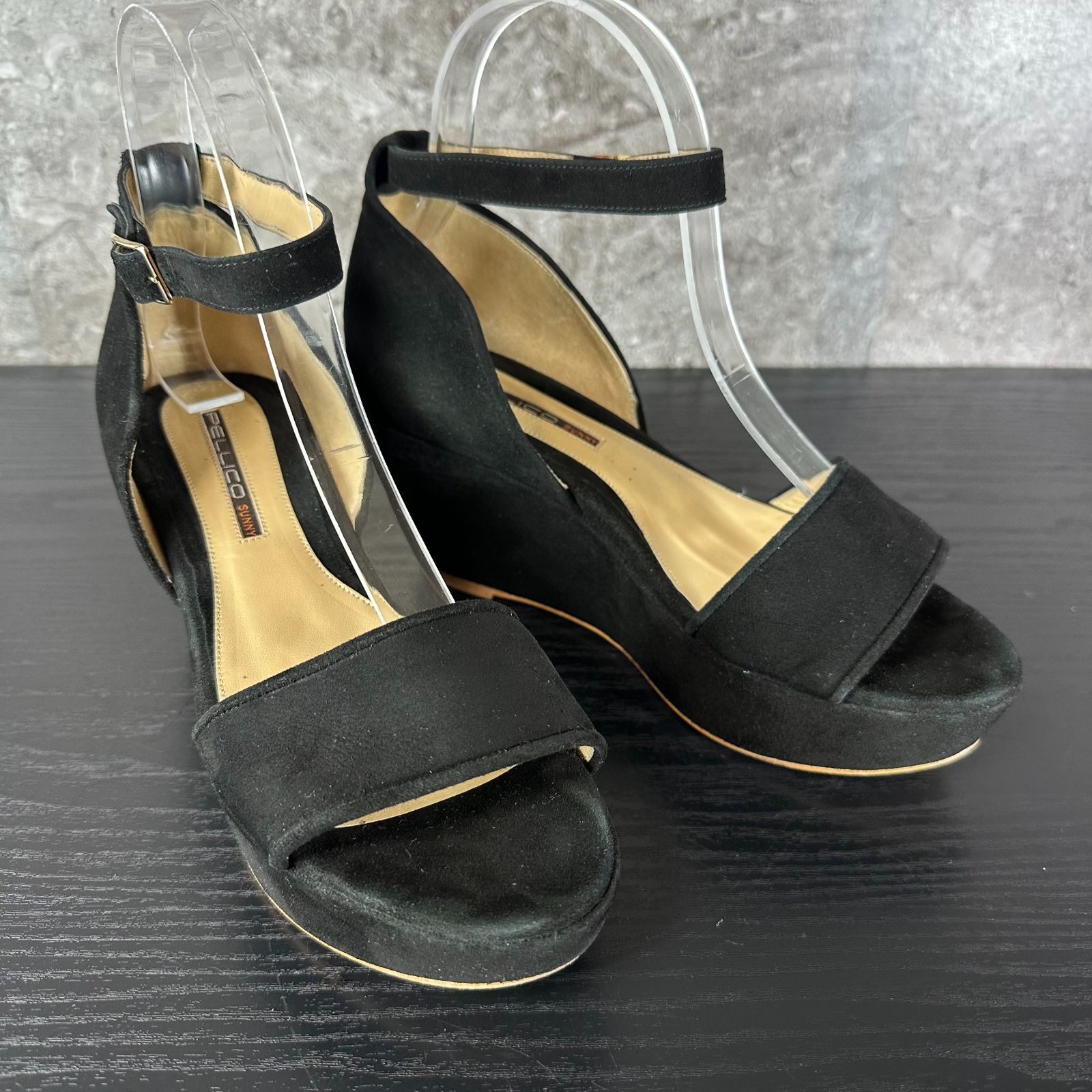 PELLICO SUNNY ブラック 厚底ストラップサンダル 35 ペリーコ サニー PELLICO SUNNY ストラップサンダル（BLACK