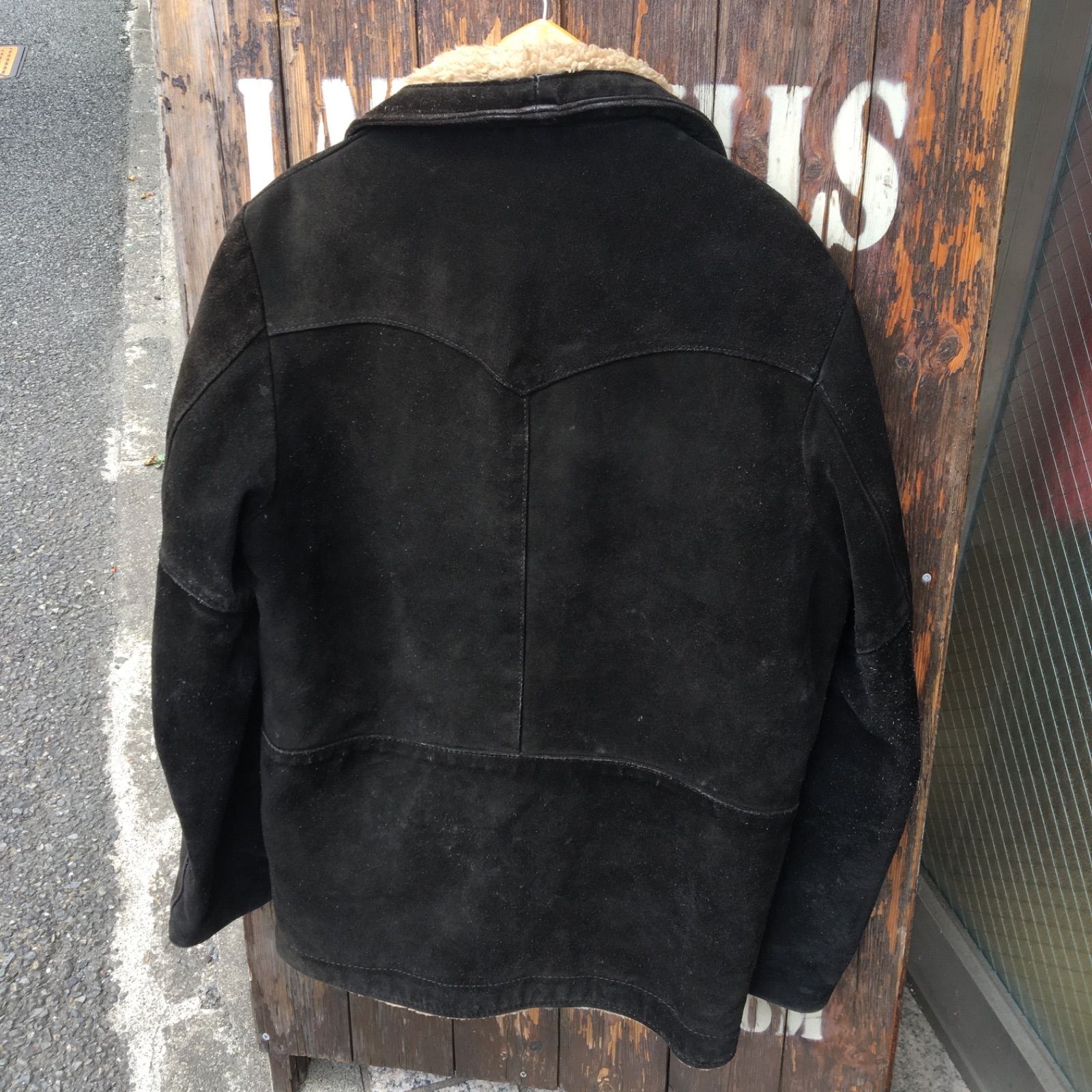 90s USA製【Schott】Ranch Coat オールド ショット スエードレザー 裏 