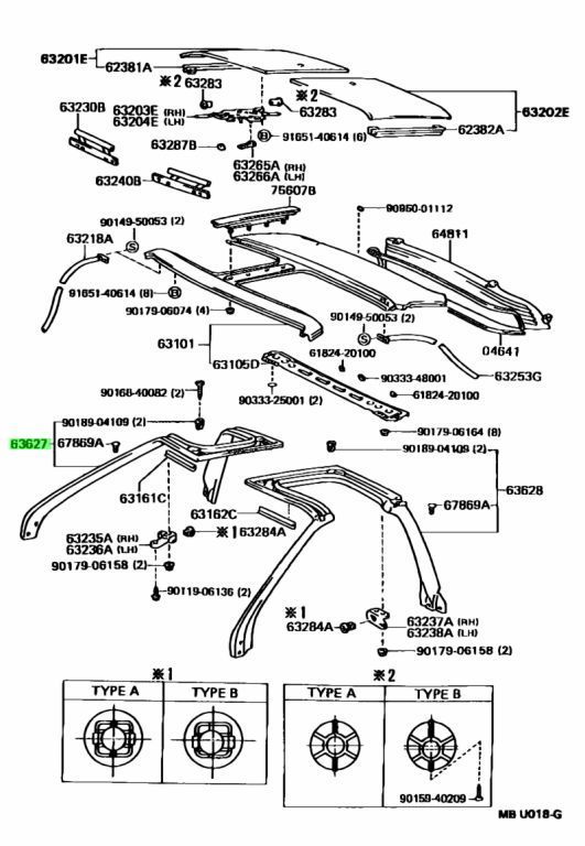トヨタ TOYOTA 純正 MR2 MR-2 SW20 Tバールーフ ウェザーストリップ ウエザストリップ ゴムモールディング シール RH LH 助手席 運転席 セット パーツ エンジン タイヤ バンパー 検索 マフラー