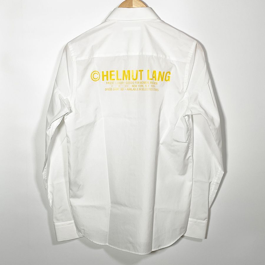 N】新品 HELMUT LANG ヘルムートラング PRINTED LS SHIRT LOGO PRINT