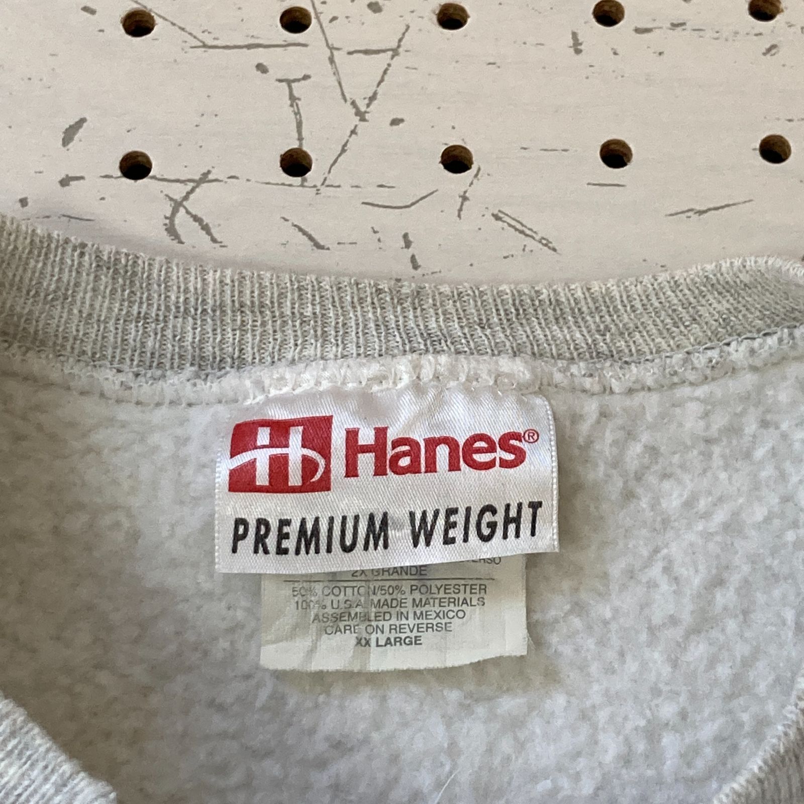 ヴィンテージ】Hanes ヘインズ 90's スウェット 無地 XXL ライトグレー