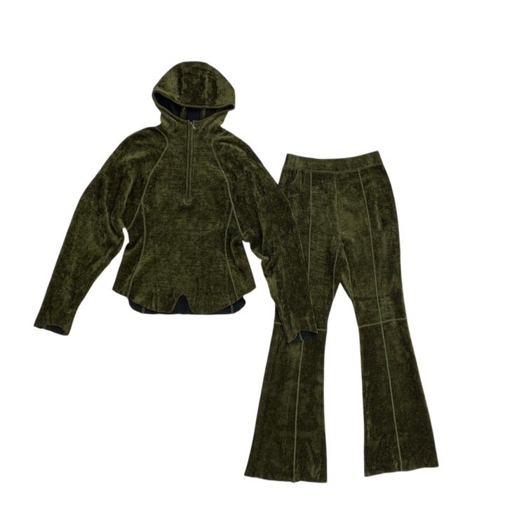 Mame Kurogouchi マメクロゴウチ Velour Knit Parka/Velour Knit