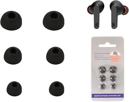 【在庫処分】【NOUKAJU】 イヤーピース JBL イヤーホン 対応 イヤーチップ シリコン素材 (S/M/Lサイズ 各ペア) 滑り止め 柔らかい 耳垢ガード フィット感 脱落防止 JBL イヤーホン 用 対応 交換用 3