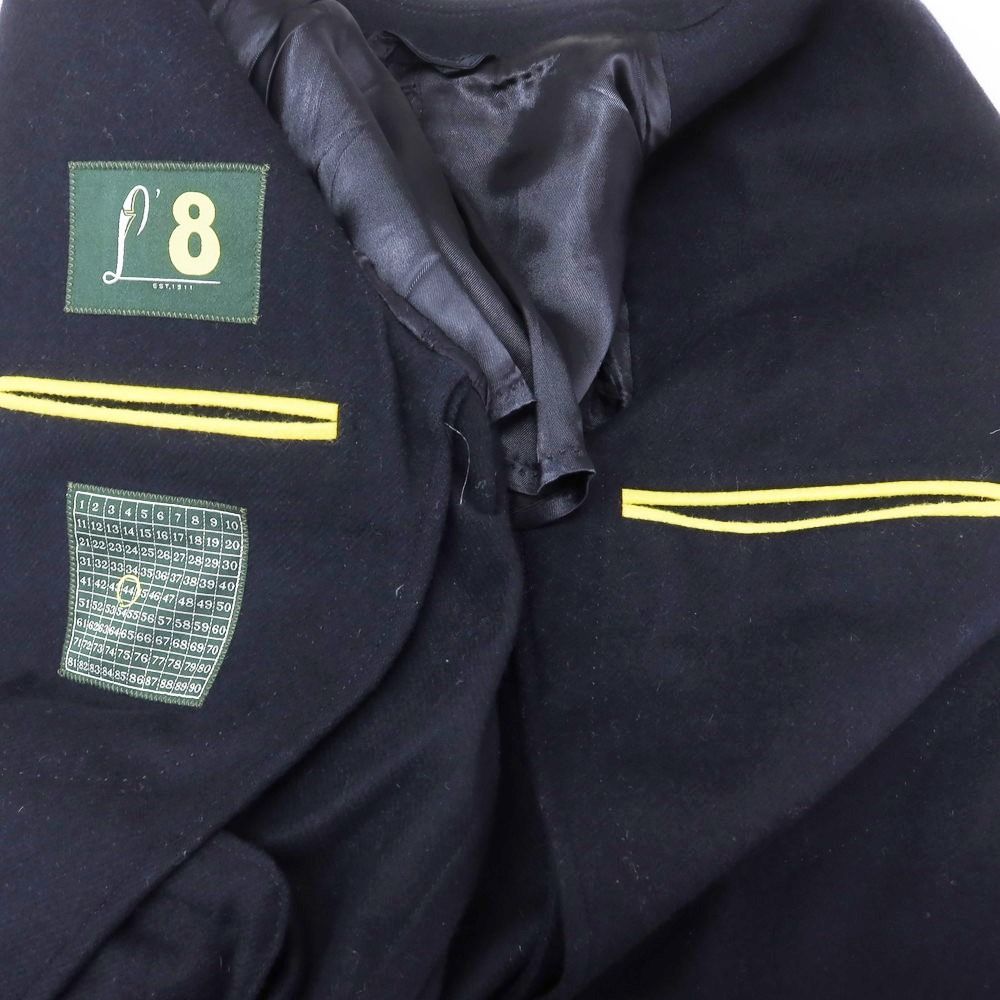 中古】ロット L8 ウールポリエステル チェスターフィールドコート  