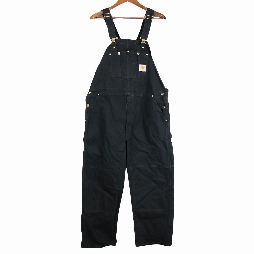carhartt ブラックダック オーバーオール ダブルニー Carhartt カーハート オーバーオール 大きいサイズ ワーク ダブルニー