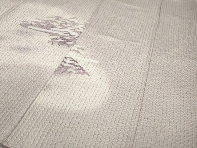 平和屋着物○訪問着 総絞り 渡橋風景松文 暈し染め 正絹 逸品