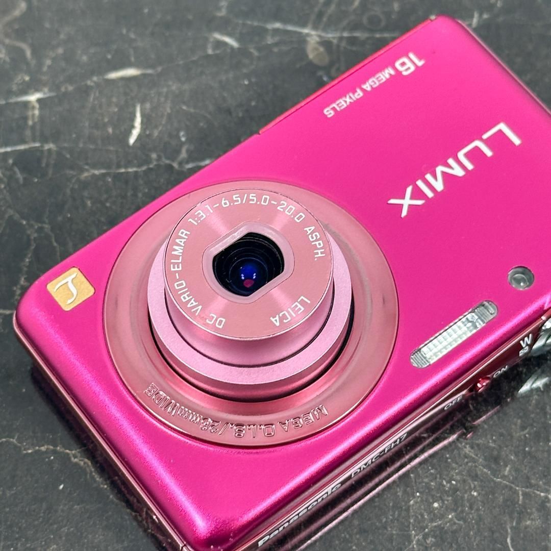 Panasonic LUMIX DMC-FH7-P （ピンク）美品 充電器付き Panasonic