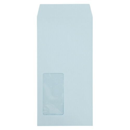 マド付封筒長３ハーフトーンカラーブルー03229 寿堂