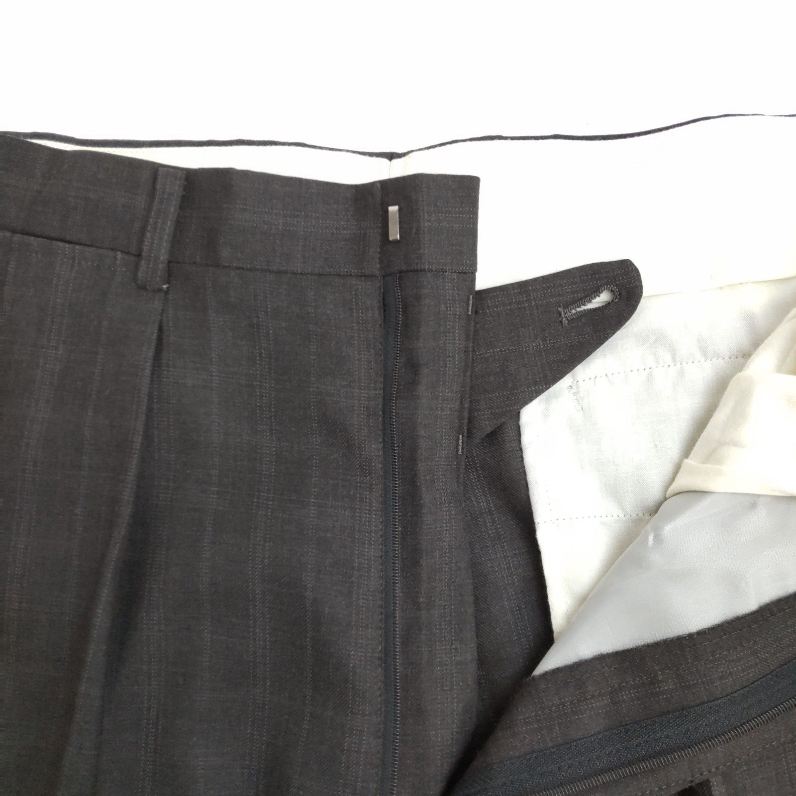 CHAPS RALPH LAUREN ラルフローレン 秋冬スーツ 上下セットアップ 94A6 メンズL程度 黒 スラックス Jacket Trousers BJ112-e KANDAIZUMI_COM