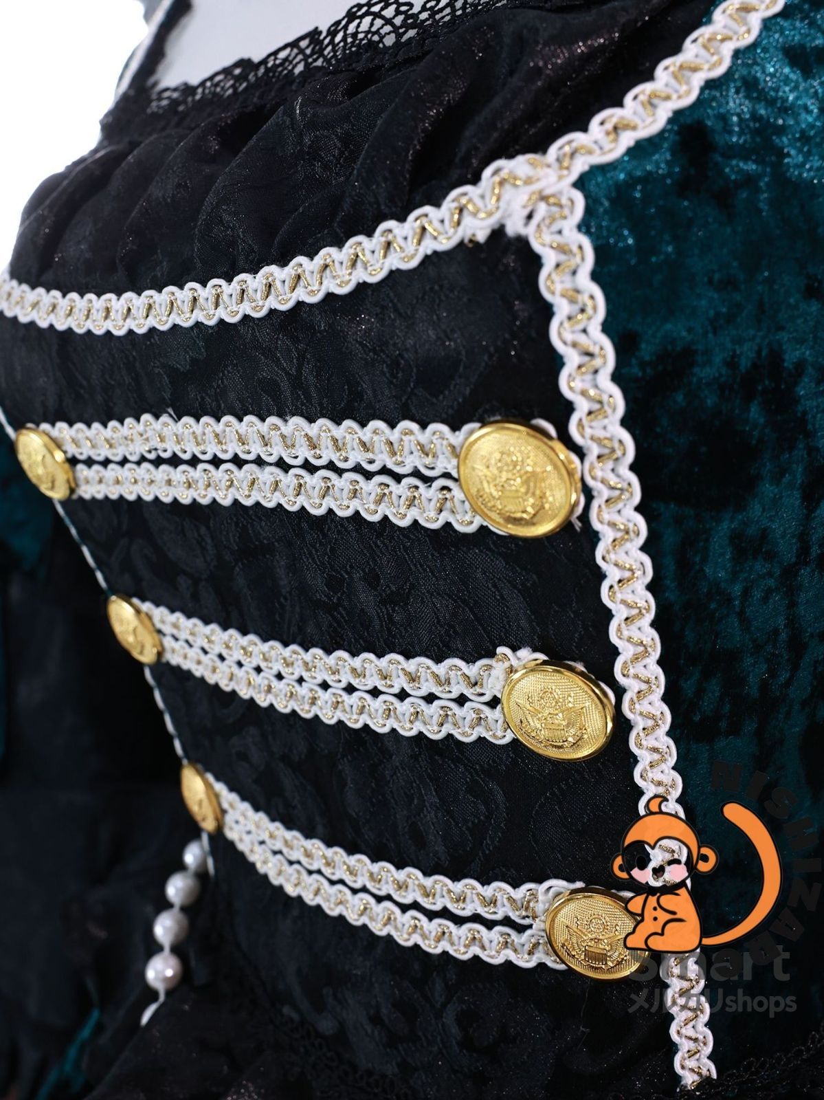 緑魔女風 ドレス