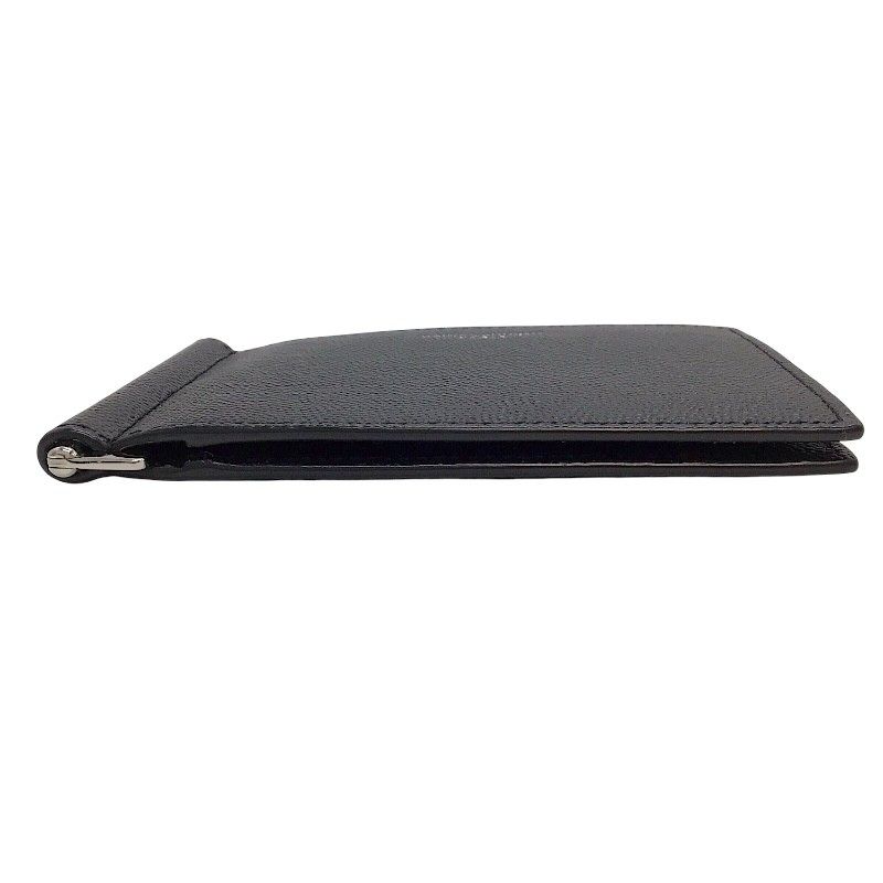 SAINT LAURENT ブラック レザー マネークリップ サンローラン SAINT LAURENT マネークリップ ブラック×SV金具