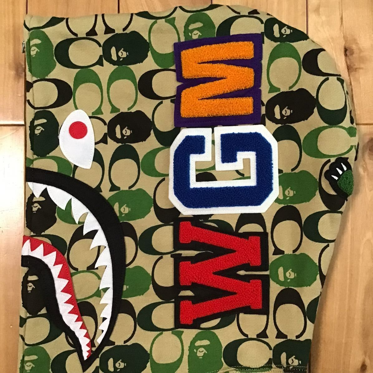 COACH × BAPE シャーク パーカー Lサイズ shark full zip hoodie a 