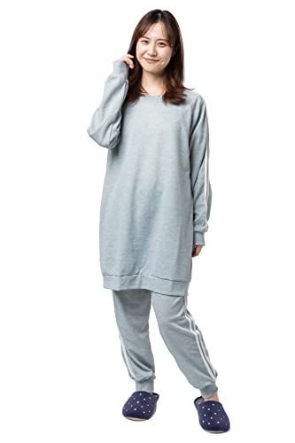 グレー上下 セットアップ Mサイズ レディース ライトグレーA_M [Ys