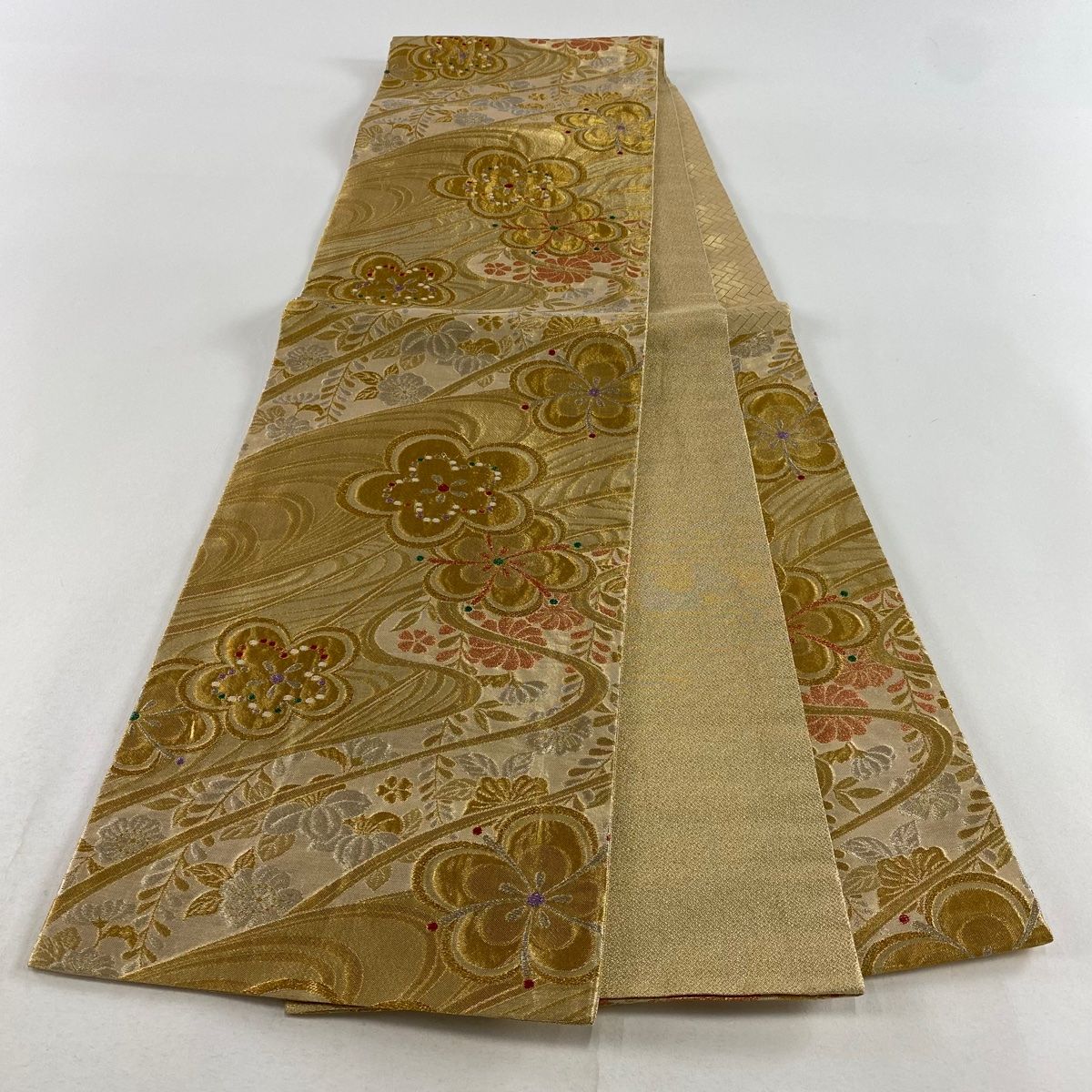 袋帯　貝合わせ　荒磯　唐織　金糸　着物　042w o 袋帯 貝合わせ 荒磯 唐織 金糸 着物 042w o 袋帯 | 着物スタイルズショップ