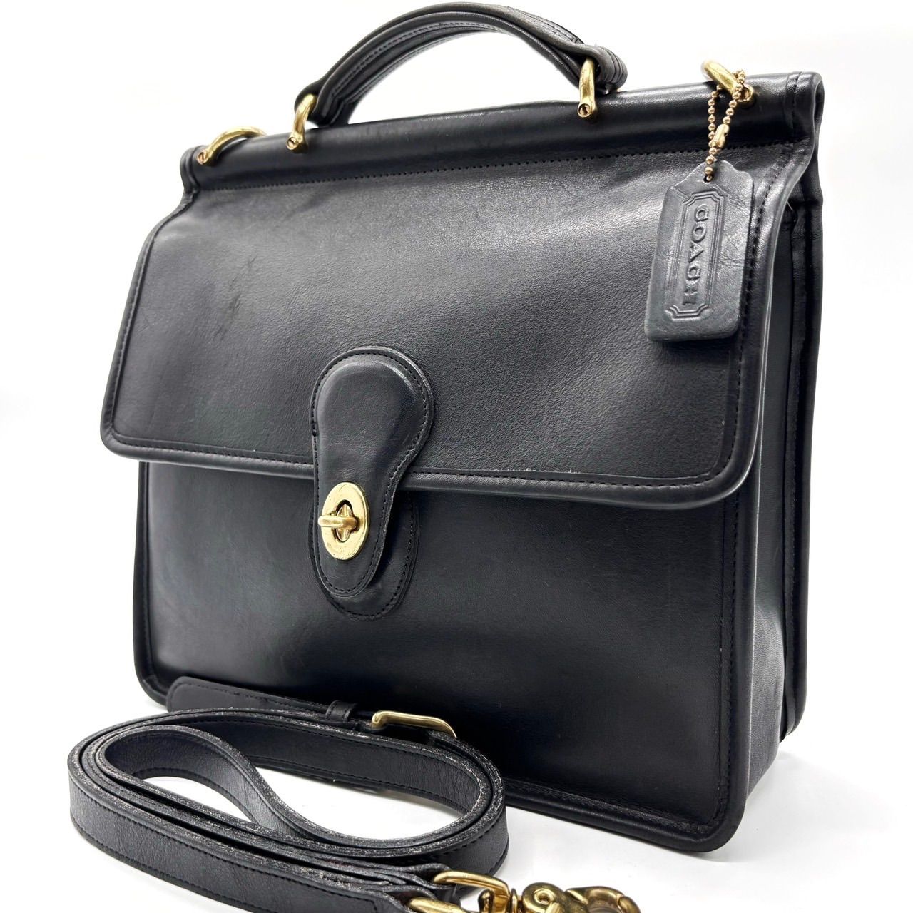 OLD coach 2way ショルダーバッグ　ブラック　ヴィンテージ ✨良品✨ OLD COACH オールドコーチ 2way ショルダーバッグ