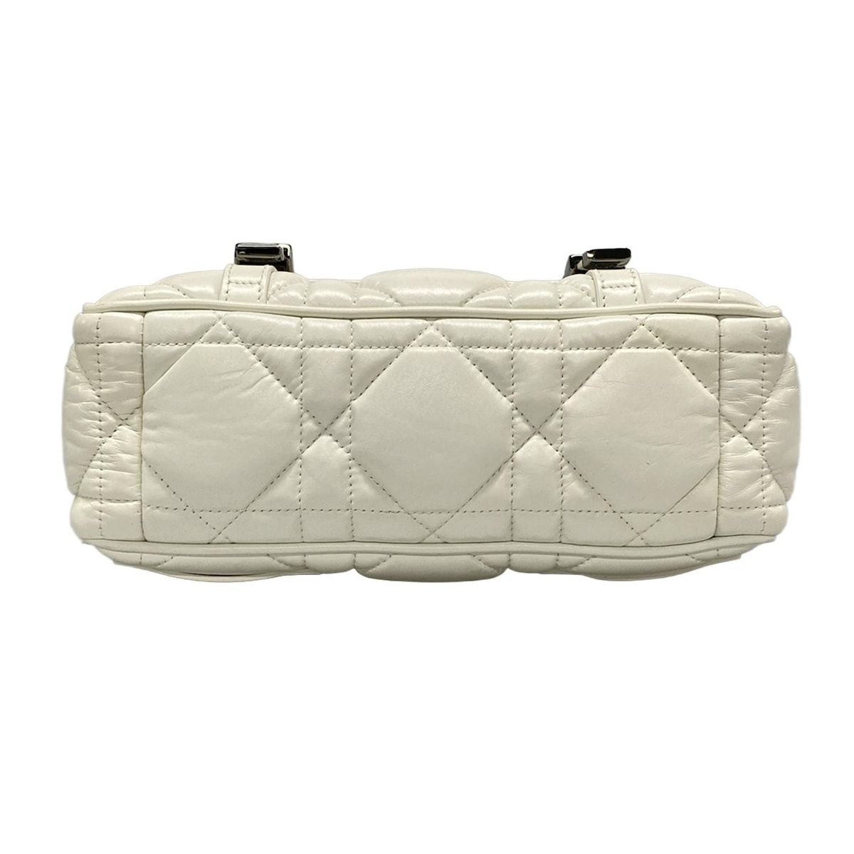 Christian Dior クリスチャンディオール　トートバッグ  白 Christian Dior クリスチャンディオール キャンバス トート