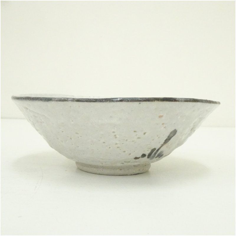 山口茂造 志野平茶碗（共箱） 茶道 抹茶 おしゃれ 抹茶茶碗 抹茶碗 和