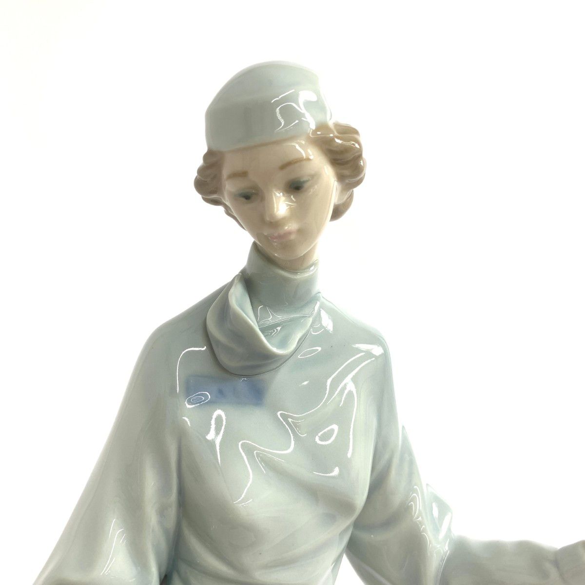 リヤドロ 乳母車　赤ちゃん　女性　婦人　フィギュリン　陶器人形　置物 LLADRO リヤドロ 赤ちゃんと助産師 フィギュリン 5431 陶器