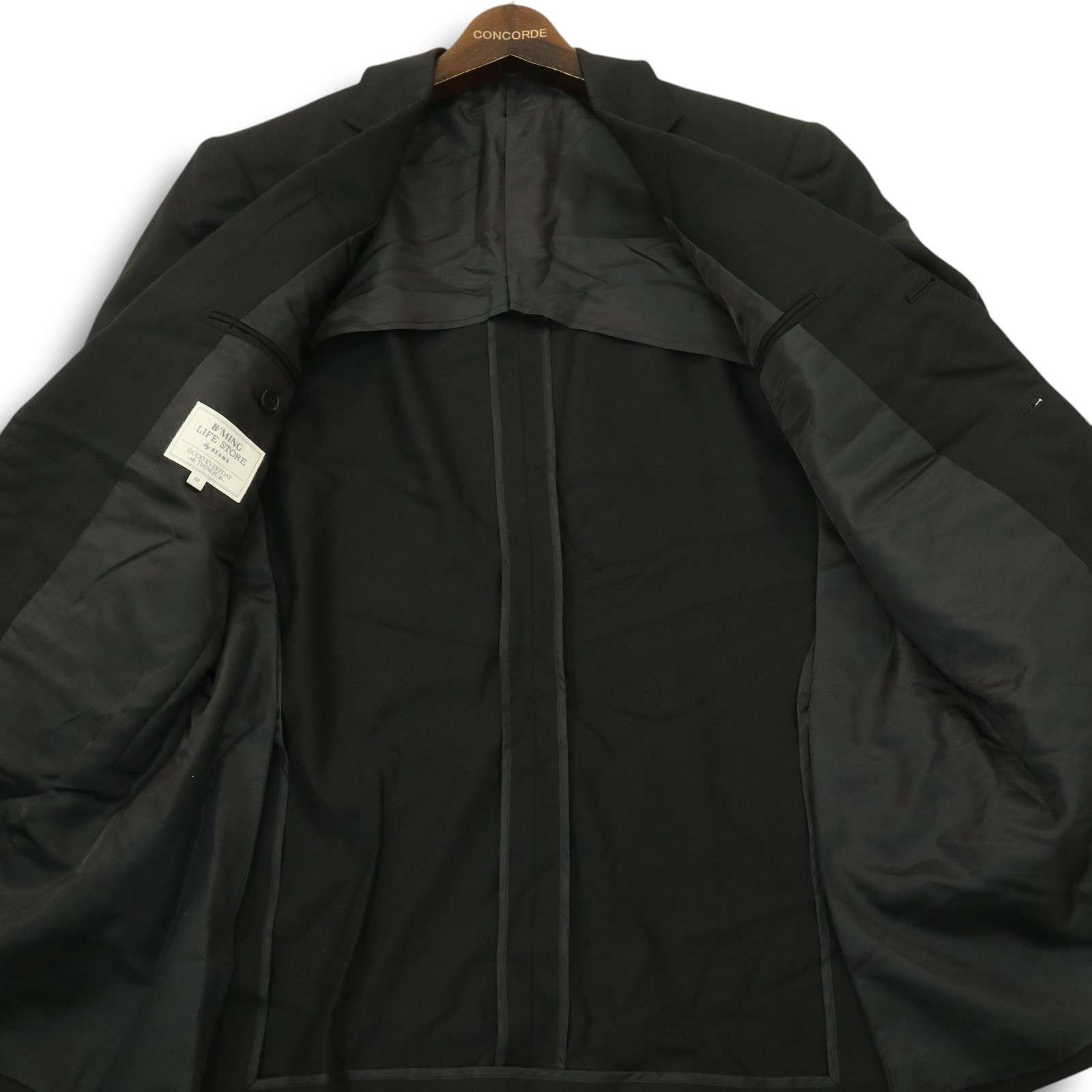 【美品】ビームスエフ　ハンドライン　テーラードジャケット　48 BEAMS F〉アップデートしたハンドラインのブレザーを