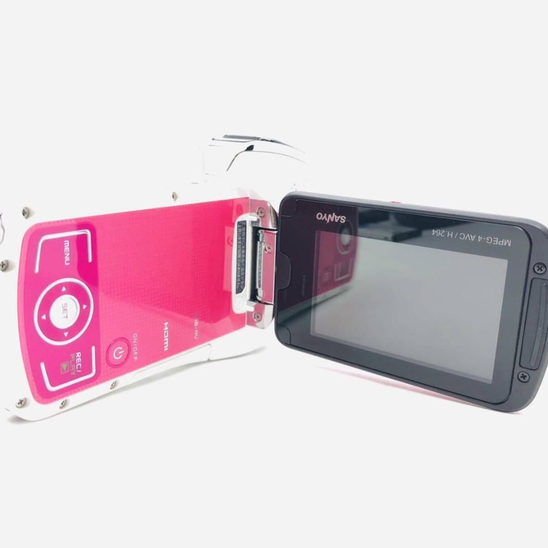 【美品/希少品】SANYO Xacti DMX-CA100 防水 ピンク 動作品 ☆極上品☆SANYO Xacti DMX-CA100 ピンク デジカメ ＃227 - メルカリ