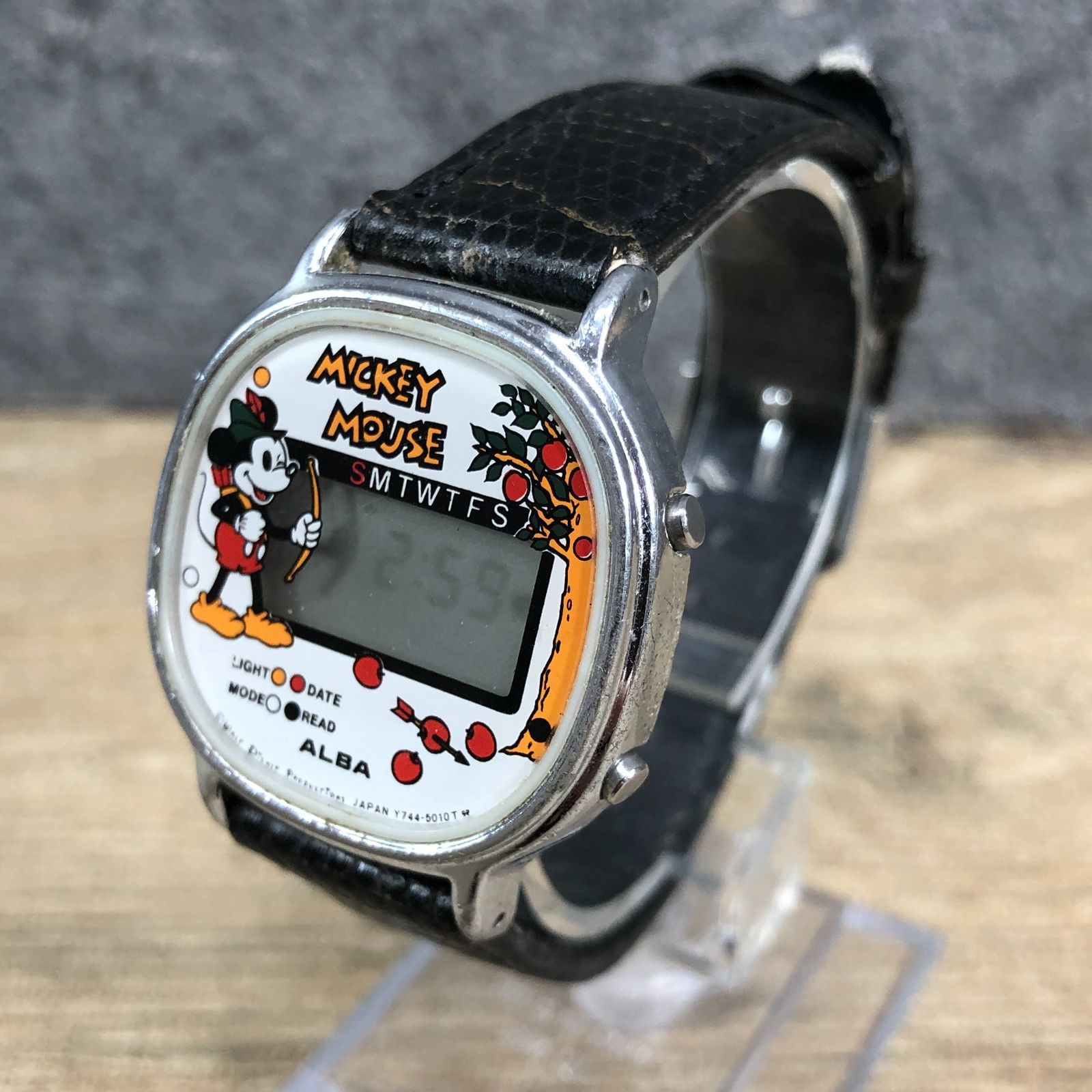 ALBA ミッキーマウス 腕時計 デジタル クォーツ Y744-5000 アルバ