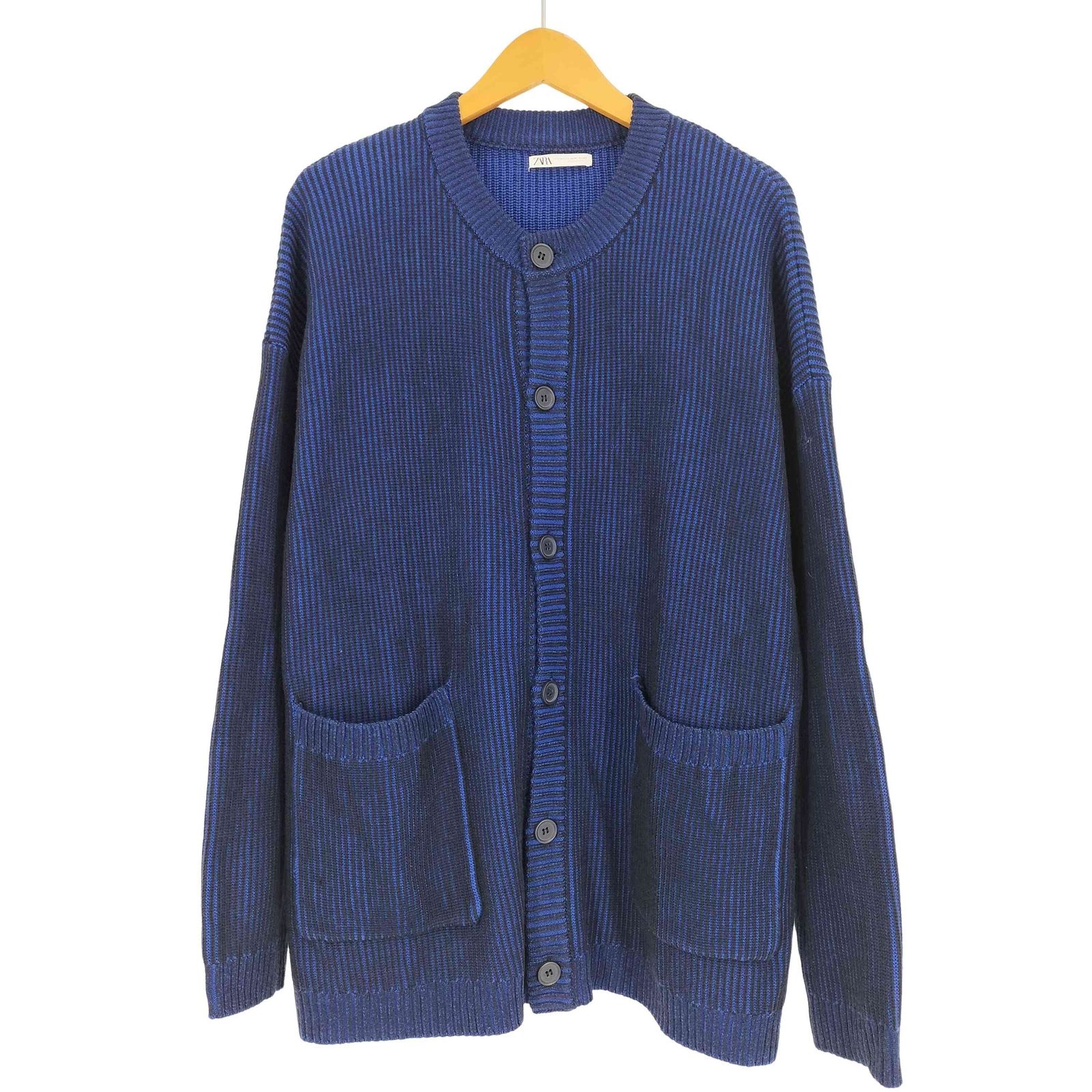 ザラ ZARA TEXTURED POCKET CARDIGAN テクスチャー ポケット ニット 