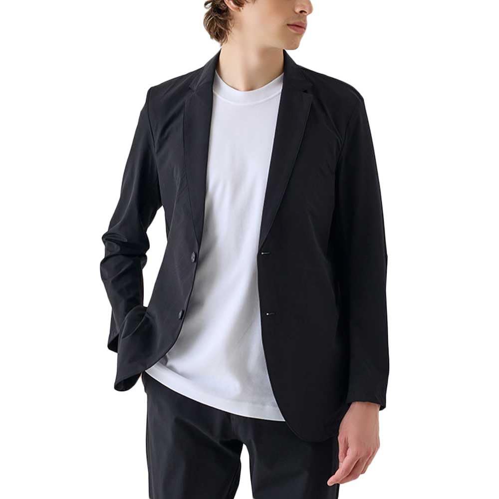 Size L_Color ブラック グンゼ テーラードジャケット BODY WILD|ボディワイルド 軽量 速乾 ストレッチ素材 洗濯可 メンズ ブラック