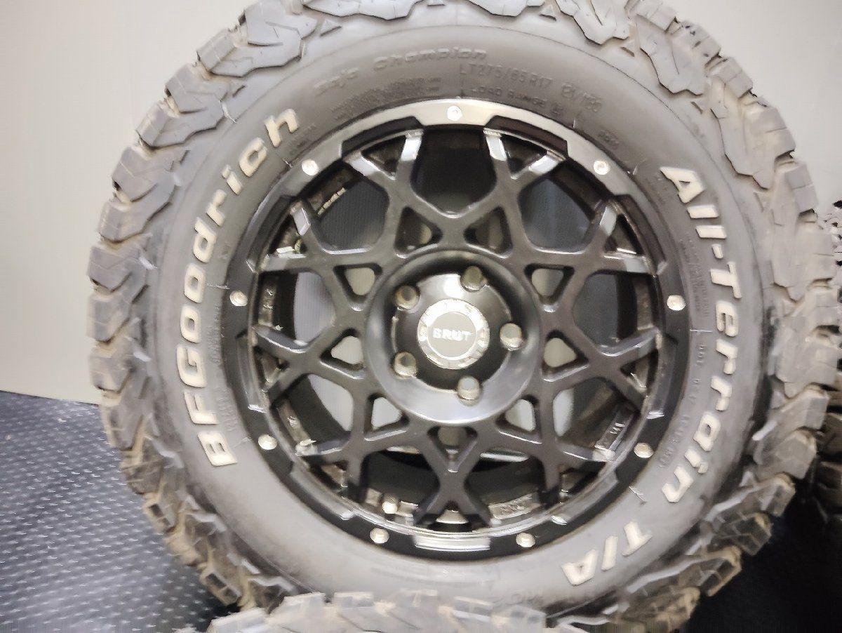 BF Goodrich All-Terrain T|A KO2 LT275|65R17 夏タイヤ BRUT BR-55 17inch 7.5J5HPCD127 40 21～22年製 バリ溝 ラングラー VTY991FD FFCRYSTALESIA_COM