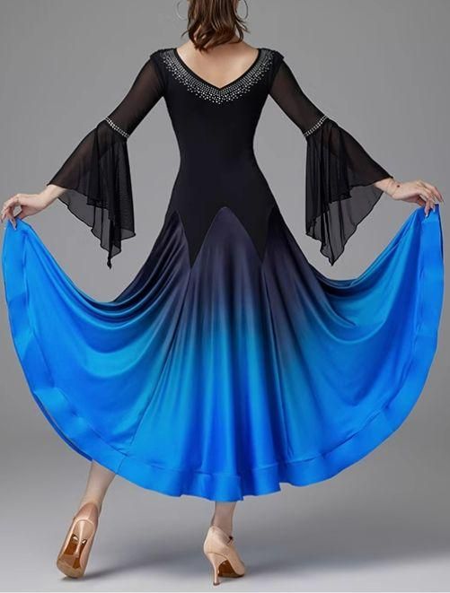 社交ダンスドレス スタンダードドレス デモ用 ルンバ　オーダーメイド 新品未使用社交ダンスドレス スタンダードドレス デモ用 ルンバ