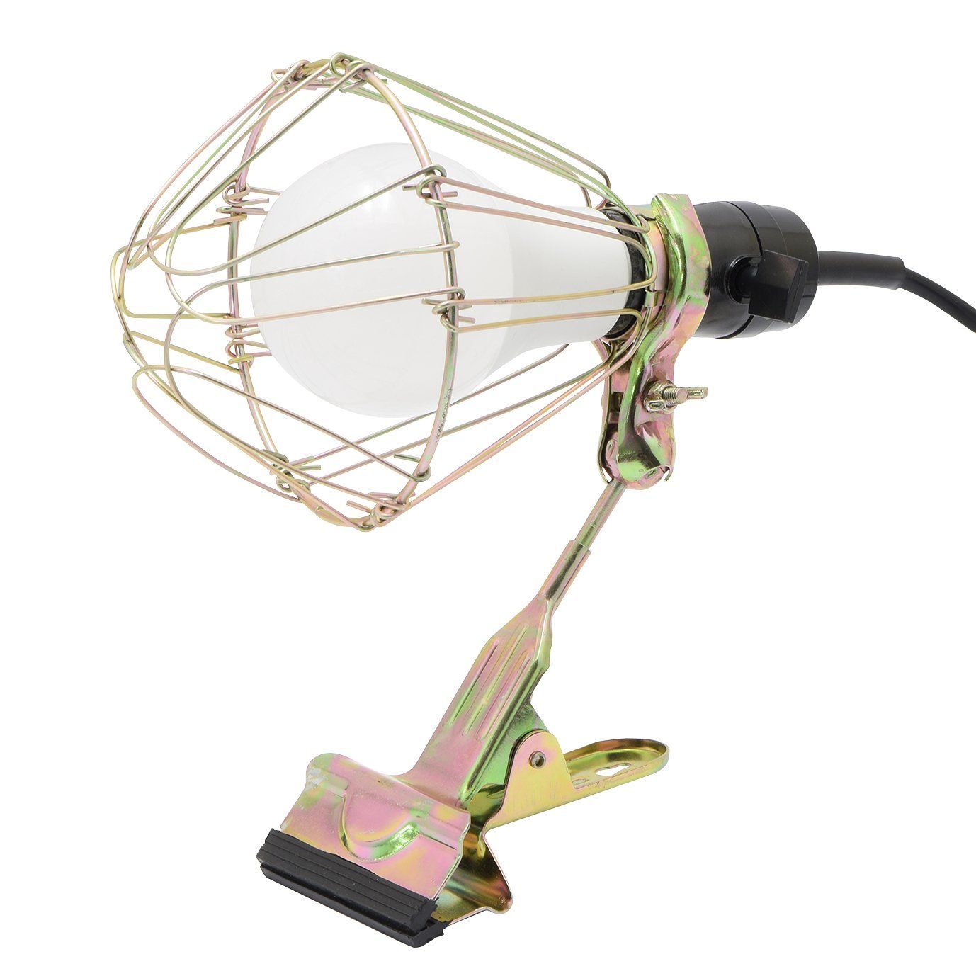 クリップライト 15 W CLT LA 省エネ経済的 コンセント付 口径E 26 照射角度調整 作業灯 LED 工事用 現場 MAN ライト EARTH 照明 投光器 高儀 Takagi 植物育成